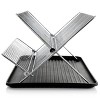Gibson Home Fernsby 2 Tier 17 in. Folding Dish Rack Set in Black - 3 of 4