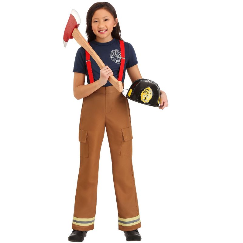 HalloweenCostumes.com Fire Captain Girl's Costume, 2 of 4