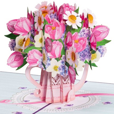Paper Love 3D Flower Watering Can Pop Up Card