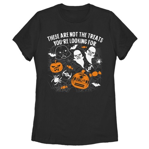 Print Se igennem Mark Women's Star Wars Halloween Not The Treats T-shirt : Target