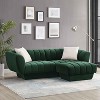 MINIMORE Modern Style 88.2''W Charlotte 3Seater Chesterfield Sofa with Ottoman Set - 2 of 4