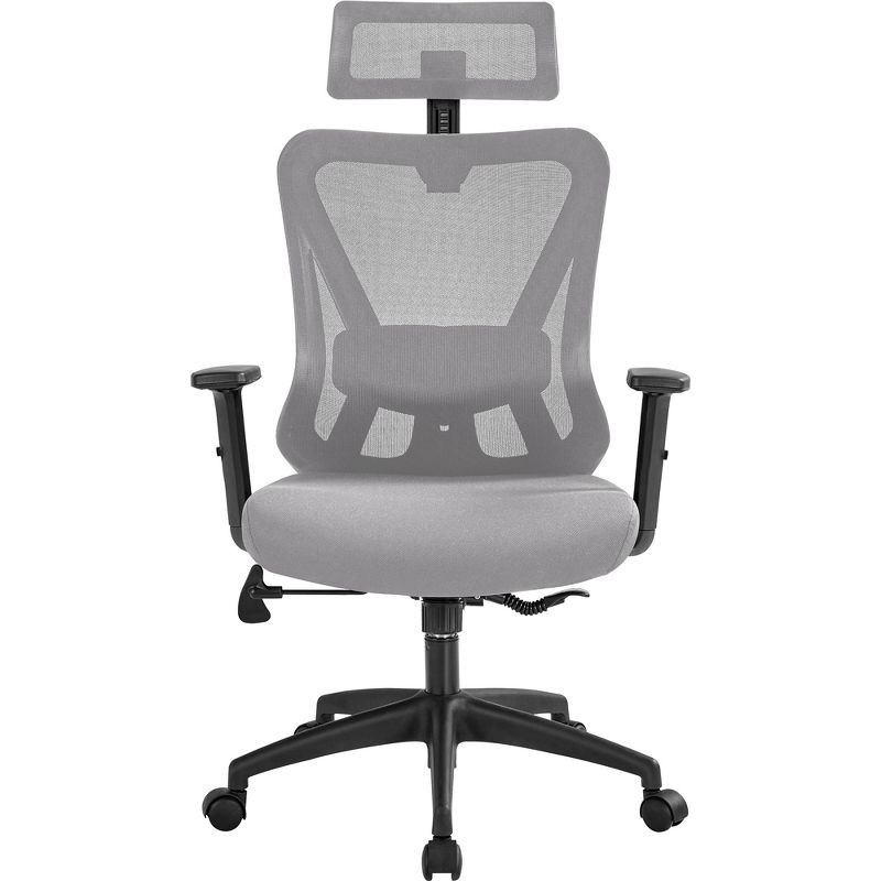 Yaheetech High Back Mesh Office Desk Chair with Multi-adjustable Headrest, 1 of 11