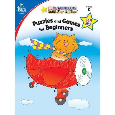 Puzzles and Games for Beginners, Grade K - (Home Workbooks) (Paperback)