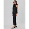 Hobemty Women's Halter Neck Sleeveless Tie Back Satin Work Blouse - 3 of 4