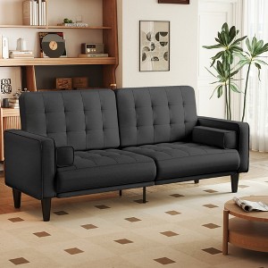 Kayamas 70" Small Loveseat Sofa Small Couch for Living Room, Comfy Love Seat with Removable Washable Cover and Solid Wood Frame - 1 of 4
