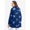 Woman Within Plus Size Pleat-Back Swing Hoodie Sweatshirt - 3 of 4