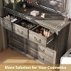 9 Drawer Dresser for Bedroom, Tall Chest with Carved Metal Handles and Wooden Legs, Elegant Storage for Hallway or Closet - 3 of 4