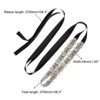 Unique Bargains Handmade Rhinestone Dress Accessories Bridal Belt with Ribbon - 2 of 4