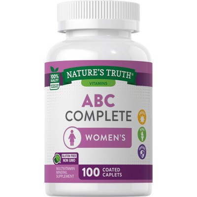 Nature's Truth Adult ABC Complete Multivitamin For Women | 100 Caplets