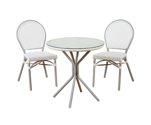 Paris Bistro Chair - White/Gray  - Buylateral