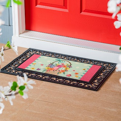 Evergreen Easter Basket Sassafras Indoor Outdoor Switch Doormat 1'10"x10" Multicolored