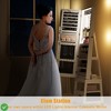 360° Swivel Jewelry Cabinet with Lights,Inside Makeup Mirror,Rotatable Full Length Mirror with Jewelry Storage - 3 of 4