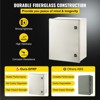 VEVOR NEMA Steel Case, 24x20x9'' NEMA 4X Fiberglass Electric Enclosure, IP66 Water & Dust Resistant,Includes Mounting Plate (60x50x23 cm), Light Gray - 4 of 4