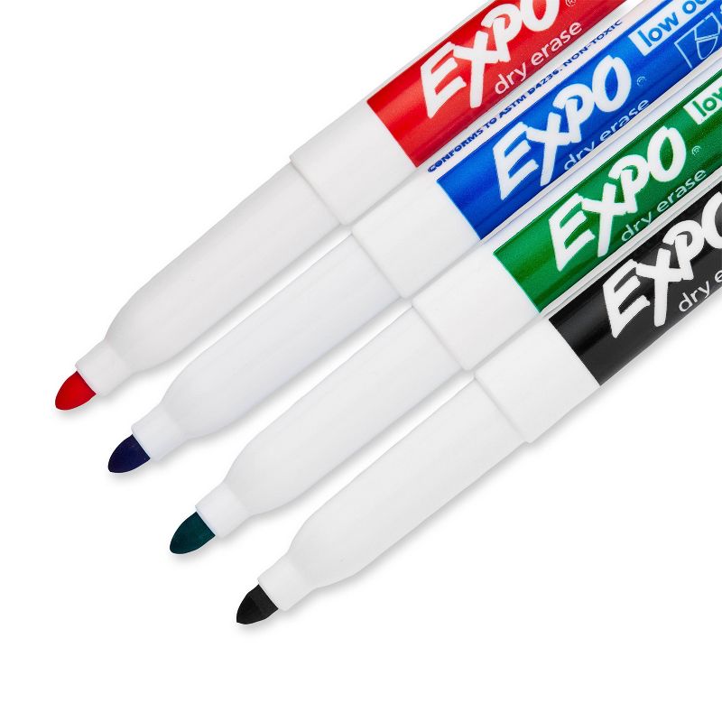Expo 4pk Dry Erase Markers Fine Tip Multicolored, 4 of 11