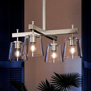 Urban Ambiance Luxury Traditional Chandelier 22.5''H x 29.5''W,  Brushed Nickel Finish,  Atlanta Collection, UHP4383 - 1 of 4