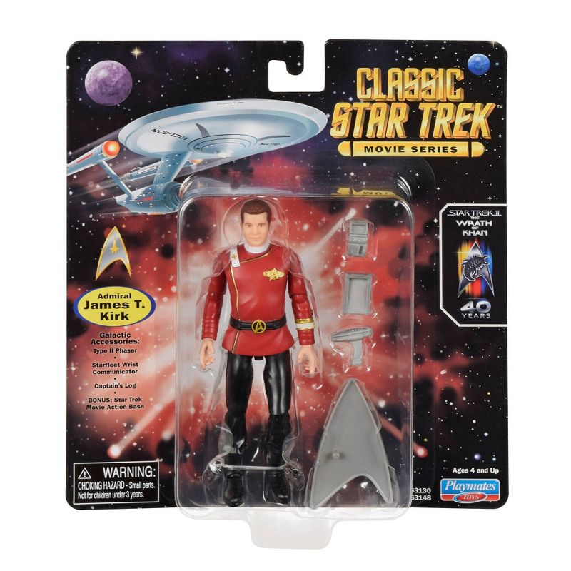 Star Trek Wrath of Khan Admiral James T. Kirk Action Figures, 5 of 8
