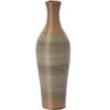 Uniquewise  38-inch Tall Artificial Rattan Floor Vase in Elegant Beige - Statement Piece for Living Room Decor, Entryway, or Hallway - 3 of 4