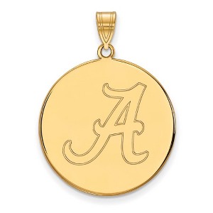 Black Bow Jewelry 14k Yellow Gold Alabama Crimson Tide NCAA Extra Large Pendant - 1 of 3
