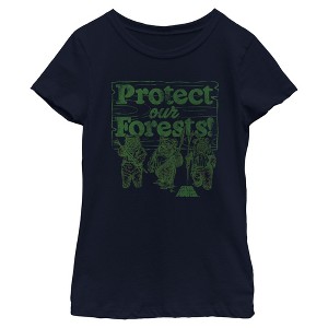 Girls Star Wars Protect the Endor Forest T Shirt - 1 of 4
