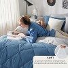 Bedsure Comforter Set – Bed in a Bag with Contrast Color Solid Design, Soft All-Season Bedding Set - 2 of 4