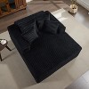 61" Oversized Chaise Lounge Chair Indoor, Cloud Fluffy Chaise Lounges Corduroy Upholstered Sofa Bed w/Throw Pillows for Living Room Home - 2 of 4