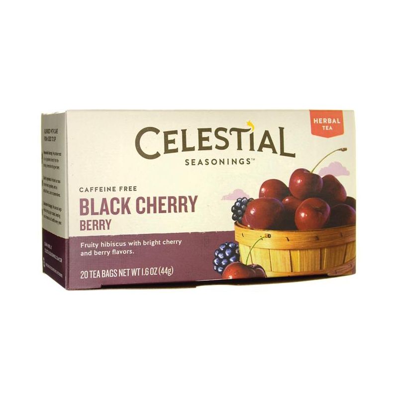 Celestial Seasonings Black Cherry Berry Herbal Tea - Caffeine Free, 1 of 2