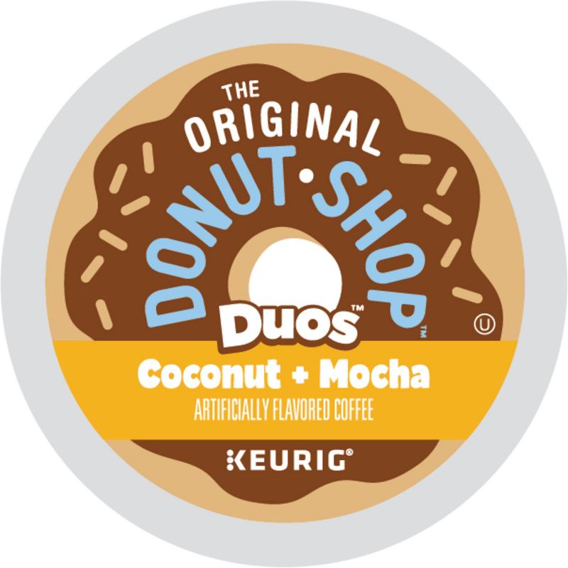 The Original Donut Shop Duos Coconut + Mocha Keurig Single-Serve K-Cup Coffee Pods, Medium Roast Coffee - 24ct, 3 of 12