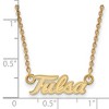 Black Bow Jewelry 10k Yellow Gold Tulsa Golden Hurricanes NCAA Necklace 18 Inch - 3 of 4
