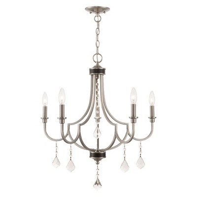 Livex Lighting Glendale 5 - Light Chandelier In Brushed Nickel : Target