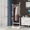 KWPZQEB Coat Rack, Freestanding Hall Tree with Storage Shelf, Simple Houseware Coat Rack for Entryway, Bedroom, Office, Easy Assemble - 2 of 4