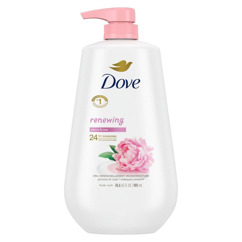 Dove Beauty Renewing Body Wash Pump - Peony &#38; Rose Oil - 30.6 fl oz, 3 of 17