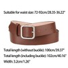 Allegra K Women Pin Buckle Belt Soft Wide Waist Belt Casual Dresses Jeans Pants 1 Pc - 3 of 4