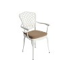 3 Piece Cast Aluminum Patio Bistro Set with Umbrella Hole, Outdoor Table and Chairs for Patio Seating Sets, Small Space Chat Sets-The Pop Home - 3 of 4