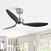 Airsurfer 52-Inch White Ceiling Fan with Remote, Reversible DC Motor, 3 ABS Blades & Color-Changing LED Light - 3 of 4