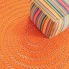 Annie Selke - Dash & Albert Bowline Navy Handwoven Indoor/Outdoor Round Rug - 3 of 4
