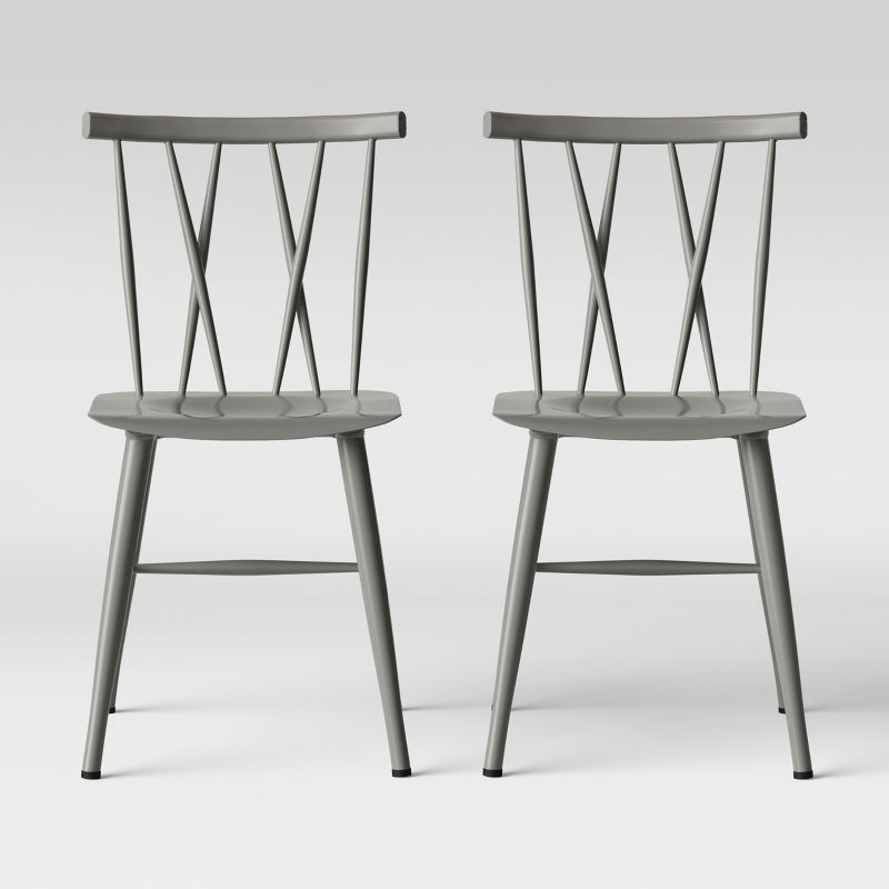 Becket Metal X Back Dining Chair - Threshold™, 1 of 15