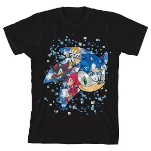 Sonic The Hedgehog Sega Pixelated Youth Boys Short-Sleeve Graphic T-Shirt - 1 of 3