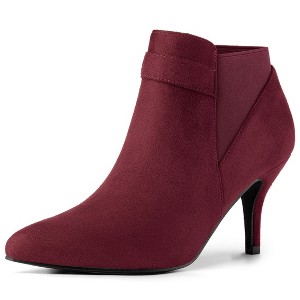 Allegra K Women's Stiletto Heel Ankle Booties - 1 of 4
