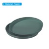 Unique Bargains Restaurant Home Bar Round Plastic Non-Slip Food Service Tray 2 Pcs - 4 of 4