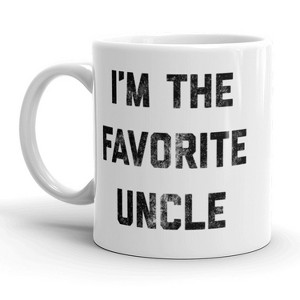 Crazy Dog T-Shirts I'm The Favorite Uncle Coffee Mug Funny Family Brother Ceramic Cup-11oz - 1 of 4