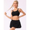Allegra K Women's Full-Coverage U Back Fitness Sports Bras with Fixed Padded Cup - 4 of 4