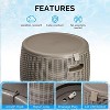 VINGLI 9.5 Gallon Outdoor Deck Box, Waterproof Outdoor Storage Box with Removable Lid, Small Storage Bin Container for Patio and Poolside - 3 of 4