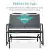 Best Choice Products 2-Person Outdoor Swing Glider, Steel Patio Loveseat, Bench Rocker w/ Armrests - 4 of 4