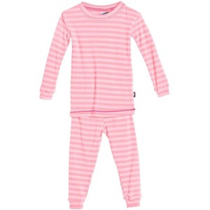 City Threads USA-Made Striped Boys and Girls Soft Pajama Set - 1 of 4