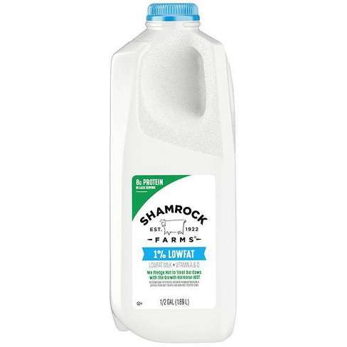 Shamrock Farms 1% Milk - 0.5gal - image 1 of 2