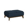 Blue Reversible Tray Ottoman - 2 of 4