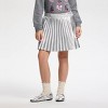 Owillo® Girls' Foil Pleated Skirt - Silver - 2 of 4