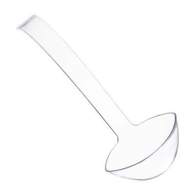 Smarty Had A Party Clear Plastic Large Serving Ladles - 48 pcs