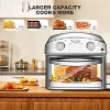 ELJGET Air Fryer, 13QT Air Fryer Toaster Oven Combo, Space-Saving Convection Countertop Oven, Silver, 1500W - 2 of 4