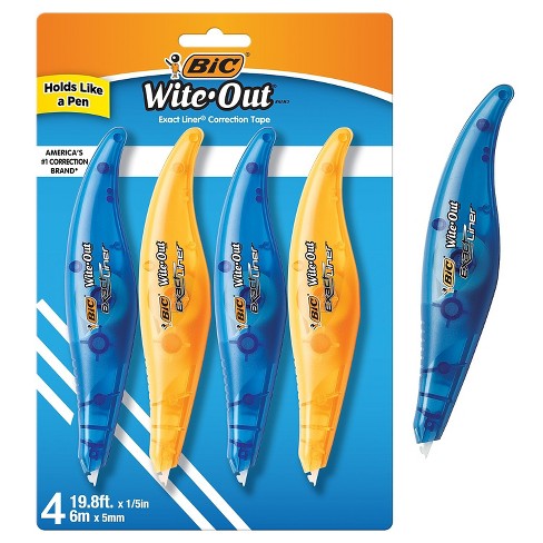 BIC Wite-Out EZ Correct Correction Tape, Non-Refillable, 1/6 x 472 Inch,  2/Pack